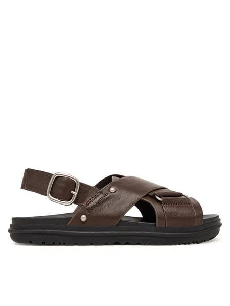 EMU Australia Sandały Faye W13246 Brązowy. Brązowe sandały EMU Australia, bez wzorów, ze skóry, bez obcasa, na płaskiej podeszwie, bez zapięcia. Za 398.99 zł.
