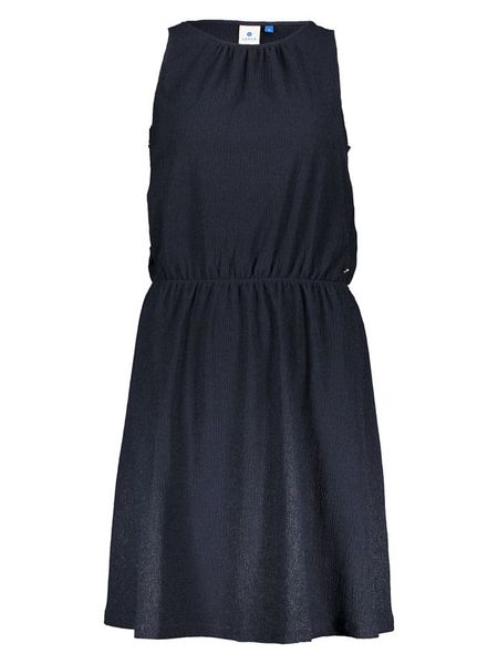 LUHTA Sukienka w kolorze granatowym rozmiar: XL. Niebieskie sukienki Luhta, xl, bez wzorów, bez kołnierzyka, bez ramiączek, midi. Za 98.95 zł.