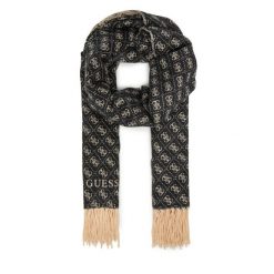 Szalik Guess. Czarne szaliki Guess, z aplikacjami. Za 239.99 zł.