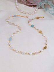 Pierres delicates Pozłacany naszyjnik - dł. 43 cm rozmiar: onesize. Żółte naszyjniki Pierres delicates, pozłacane. Za 104.64 zł.