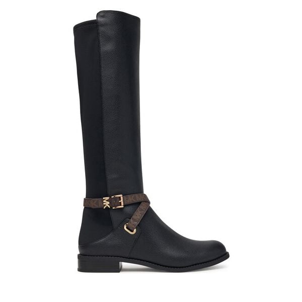 Oficerki MICHAEL Michael Kors. Czarne kozaki MICHAEL Michael Kors, bez obcasa, na płaskiej podeszwie, bez zapięcia. Za 1,239.00 zł.