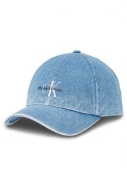 Calvin Klein Czapka z daszkiem Denim K60K611979 Niebieski. Niebieskie czapki Calvin Klein, bez wzorów, z bawełny. Za 169.99 zł.