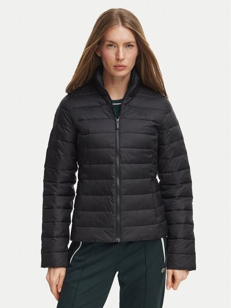 Lacoste Kurtka przejściowa BF0603 Czarny Regular Fit. Czarne kurtki Lacoste, bez wzorów, z syntetyku, bez kaptura. Za 989.99 zł.