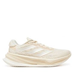 Buty do biegania adidas. Brązowe obuwie sportowe Adidas, bez zapięcia, do biegania. Za 409.99 zł.