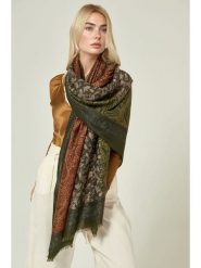 Lucky Bees Szal w kolorze khaki - 180 x 50 cm rozmiar: onesize. Brązowe szaliki Lucky Bees, bez wzorów, z materiału. Za 100.52 zł.