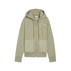 Damska rozpinana bluza z kapturem HER o luźnym kroju PUMA. Zielone bluzy sportowe Puma, l, bez wzorów, z kapturem. Za 279.00 zł.