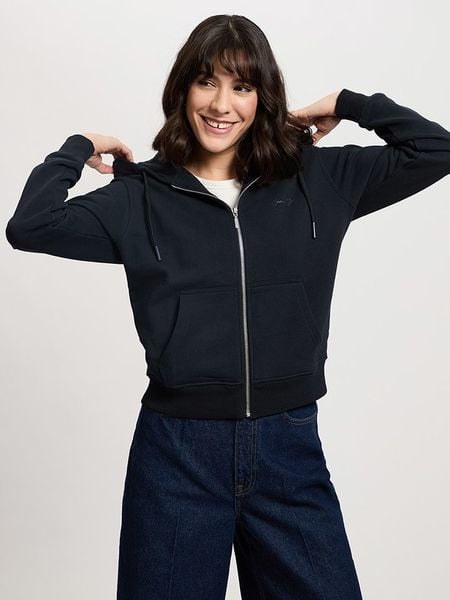 Cross Jeans Bluza w kolorze granatowym rozmiar: M. Niebieskie bluzy Cross Jeans, m, bez wzorów, z bawełny, bez kaptura. Za 136.13 zł.