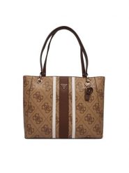 Guess Torebka Noelle II HWSS96 72250 Brązowy. Brązowe shopper Guess, z aplikacjami, ze skóry, bez dodatków. Za 679.99 zł.