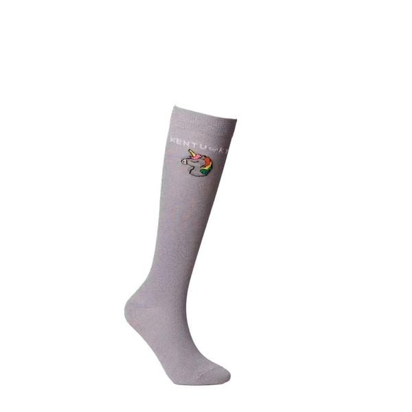 Skarpety jeździeckie Kentucky Licorne (x3). Fioletowe skarpety KENTUCKY HORSEWEAR, bez wzorów, ze skóry. Za 233.50 zł.
