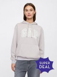 GAP Bluza w kolorze jasnoszarym rozmiar: L. Szare bluzy GAP, l, bez wzorów, z bawełny, z kapturem. Za 110.04 zł.