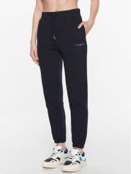 Tommy Hilfiger Spodnie dresowe 1985 WW0WW38690 Granatowy Tapered Fit. Niebieskie spodnie dresowe TOMMY HILFIGER, s, bez wzorów, z bawełny. Za 339.99 zł.
