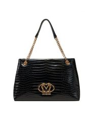 LOVE MOSCHINO Torebka JC4045PP1MLE100A Czarny. Czarne torebki klasyczne Love Moschino, bez wzorów, ze skóry, bez dodatków. Za 569.99 zł.