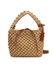 Gianni Chiarini Torebka Bella BS 11576 TRCBBL Brązowy. Brązowe torebki klasyczne Gianni Chiarini, bez wzorów, z materiału, bez dodatków. Za 449.99 zł.