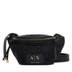 Nerka Armani Exchange. Czarne torebki klasyczne Armani Exchange, bez wzorów, bez dodatków. Za 514.99 zł.