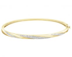 Bransoletka z żółtego złota z diamentami - 0,20 ct - próba 585. Żółte bransoletki Apart, z diamentem, złote. Za 15,990.00 zł.