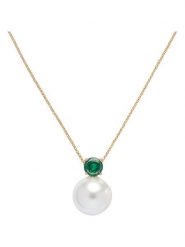 U.S. Polo Assn. Pozłacany naszyjnik z zawieszką - dł. 38 cm rozmiar: onesize. Białe naszyjniki U.S. Polo Assn., z perłą, metalowe. Za 86.99 zł.