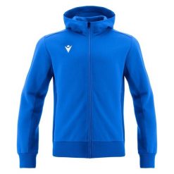 Bluza z kapturem z pełnym zamkiem błyskawicznym Macron Trumpet. Niebieskie bluzy Macron, xl, bez wzorów, z gumy, z kapturem. Za 364.50 zł.