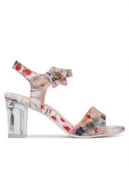 Laura Vita Sandały Jacbo 31 Różowe złoto. Czerwone sandały Laura Vita, bez wzorów, ze skóry, bez obcasa, na słupku, bez zapięcia. Za 299.99 zł.