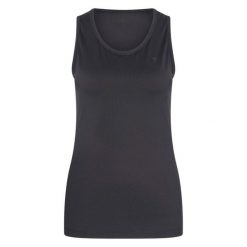Damski tank top Euro-Star Enya. Czarne topy EURO-STAR, l, bez wzorów, bez kołnierzyka, bez ramiączek. Za 255.00 zł.