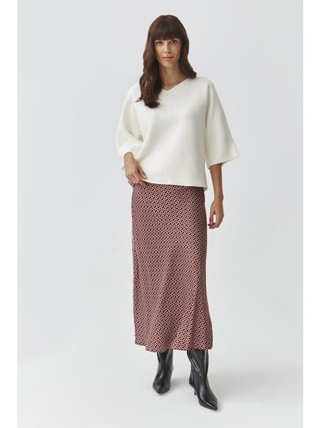 TATUUM Spódnica "Satini" w kolorze czerwonym rozmiar: 42. Czerwone spódnice Tatuum, na co dzień, bez wzorów, z wiskozy, maxi, proste. Za 108.49 zł.