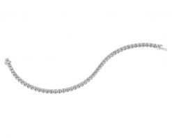 Bransoletka z białego złota z brylantami - 18 cm - 3,75 ct - próba 585. Białe bransoletki Apart, z brylantem, złote. Za 37,990.00 zł.