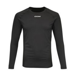 Bluzka kompresyjna z długim rękawem AD BK 2XL. Czarne bielizna sportowa CCM, xl, bez wzorów. Za 301.00 zł.