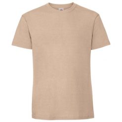 Koszulka Unisex Dla Dorosłych Iconic 195. Brązowe bluzki FRUIT OF THE LOOM, bez wzorów, sportowe, bez kołnierzyka, bez ramiączek. Za 41.99 zł.