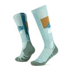 Skarpetki Buff MERINO HW OVER THE CALF SOCKS HWO1. Niebieskie skarpety Buff, bez wzorów, z elastanu. Za 159.90 zł.