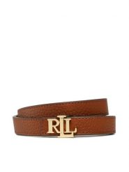 Lauren Ralph Lauren Pasek Damski 412912038002 Brązowy. Brązowe paski Lauren Ralph Lauren, bez wzorów, ze skóry. Za 267.99 zł.