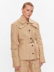 Remain Kurtka przejściowa Canvas 5001692546 Beżowy Oversize. Brązowe kurtki Remain, bez wzorów, z bawełny, bez kaptura. Za 1,829.00 zł.