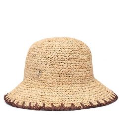 Kapelusz BOSS. Brązowe kapelusze Boss, bez wzorów. Za 339.99 zł.