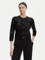 Marella Kardigan Siena1 2523346094 Czarny Regular Fit. Czarne kardigany Marella, xxl, bez wzorów, z bawełny. Za 1,259.00 zł.