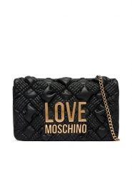LOVE MOSCHINO Torebka JC4131PP1PL1000A Czarny. Czarne torebki klasyczne Love Moschino, bez wzorów, ze skóry, bez dodatków. Za 839.99 zł.