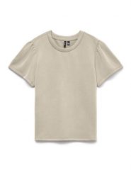Vero Moda Koszulka w kolorze szarobrązowym rozmiar: XL. Brązowe bluzki Vero Moda, xl, bez wzorów, bez kołnierzyka, bez ramiączek. Za 85.95 zł.