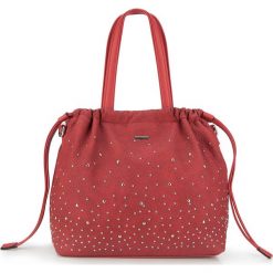 Torebka damska. Czerwone shopper Wittchen, bez wzorów, ze skóry ekologicznej, bez dodatków. W wyprzedaży za 169.90 zł.