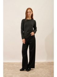 Just Cashmere Kaszmirowy sweter "Amala" w kolorze antracytowym rozmiar: XL. Czarne swetry Just Cashmere, xl, bez wzorów, z kaszmiru, bez ramiączek. Za 695.99 zł.