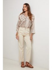 Lin Passion Koszula w kolorze beżowym rozmiar: 34/36. Brązowe koszule Lin Passion, bez wzorów, z bawełny, klasyczne, bez kołnierzyka, bez ramiączek. Za 121.99 zł.