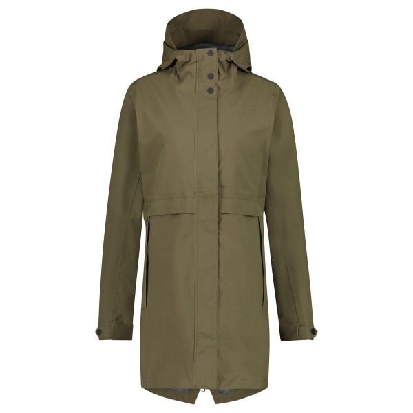 Parka Rain Jacket Women Green. Zielone parki AGU, l, z materiału, z kapturem. Za 693.00 zł.