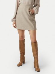 Vero Moda Spódnica ołówkowa Fortuneallison 10253954 Beżowy Slim Fit. Brązowe spódnice Vero Moda, l, bez wzorów, z syntetyku, ołówkowe. Za 129.99 zł.