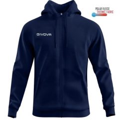 Bluza sportowa Givova Polarfleece 500 niebieska 2xl. Niebieskie bluzy Givova, xl, bez wzorów, z tkaniny, bez kaptura. Za 92.02 zł.