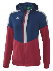 Erima Kurtka sportowa "Squad" w kolorze granatowo-czerwonym rozmiar: 38. Czerwone kurtki sportowe Erima, bez wzorów, z materiału, bez kaptura, outdoorowe. Za 109.52 zł.