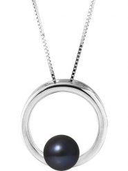 Pearl Addict Srebrny naszyjnik z perłą w kolorze tahiti - dł. 42 cm rozmiar: onesize. Niebieskie naszyjniki Pearl Addict, z perłą, srebrne. Za 217.99 zł.