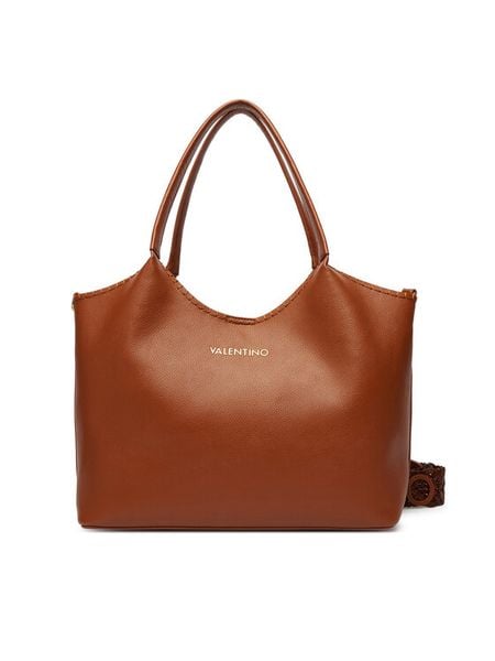 Valentino Torebka Aleksandra VBS9W901 Brązowy. Brązowe shopper Valentino, bez wzorów, ze skóry, bez dodatków. Za 474.99 zł.