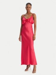 Fracomina Sukienka koktajlowa FS26SD2007W58301 Różowy Slim Fit. Czerwone sukienki Fracomina, xl, bez wzorów, z wiskozy, wizytowe, bez kołnierzyka, bez ramiączek. Za 539.99 zł.