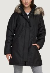 Parka Kobieta ONLY ONLMATHILDA WINTER FUR PARKA OTW. Czarne parki Only, na zimę, m, z poliesteru, bez kaptura. Za 330.05 zł.