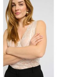 Cream Top w kolorze białym rozmiar: XXL. Białe topy Cream, xxl, bez wzorów, z koronki, bez kołnierzyka, bez ramiączek. Za 79.21 zł.