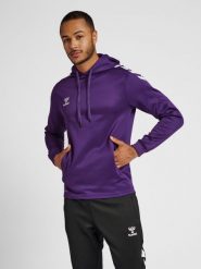 Bluza do piłki ręcznej dla dorosłych Hummel hml CORE XK poly z kapturem. Białe bluzy Hummel, na wiosnę, s, bez wzorów, z materiału, z kapturem. Za 196.70 zł.