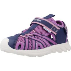 Sandały GEOX J SANDAL AIRADYUM GI Fioletowy. Fioletowe sandały Geox, bez wzorów, z tkaniny, sportowe, bez obcasa, bez zapięcia. Za 236.65 zł.