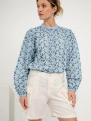 Josephine & Co Lniane szorty "Daan" w kolorze beżowym rozmiar: 38. Brązowe spodnie materiałowe Josephine & Co, bez wzorów, ze lnu. Za 184.89 zł.