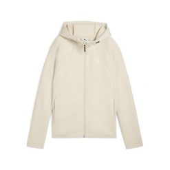 Damska rozpinana bluza Evostripe z kapturem PUMA Alpine Snow White. Białe bluzy Puma, bez wzorów, z kapturem. Za 349.00 zł.